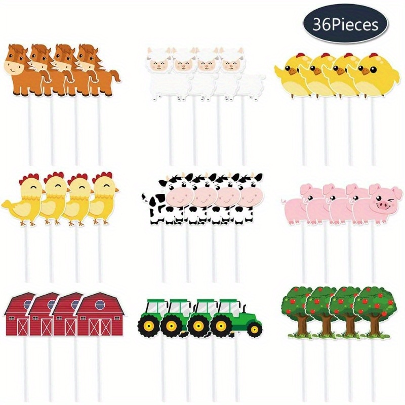 36pcs Movie Party Cupcake Toppers… : : Toys & Games