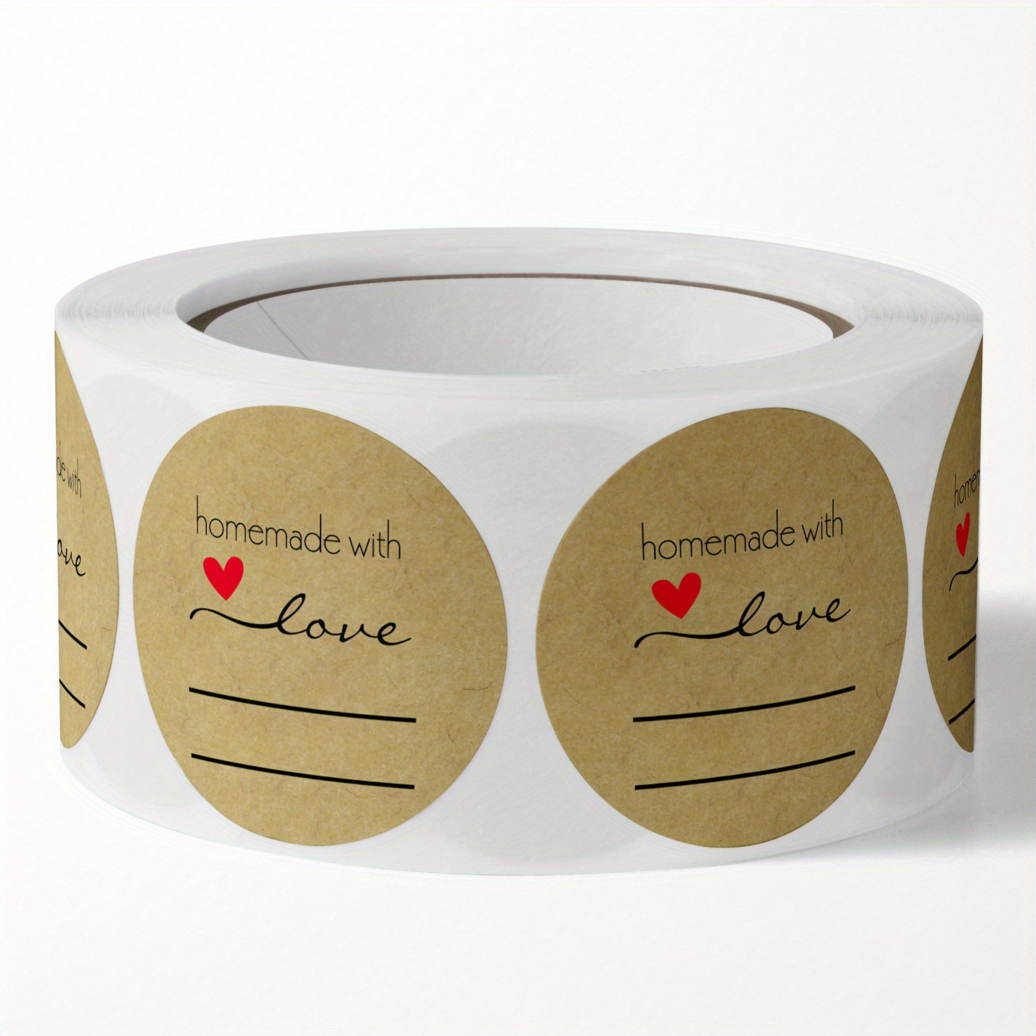 Baked with Love Stickers Labels,300 pcs, 2x2 Size