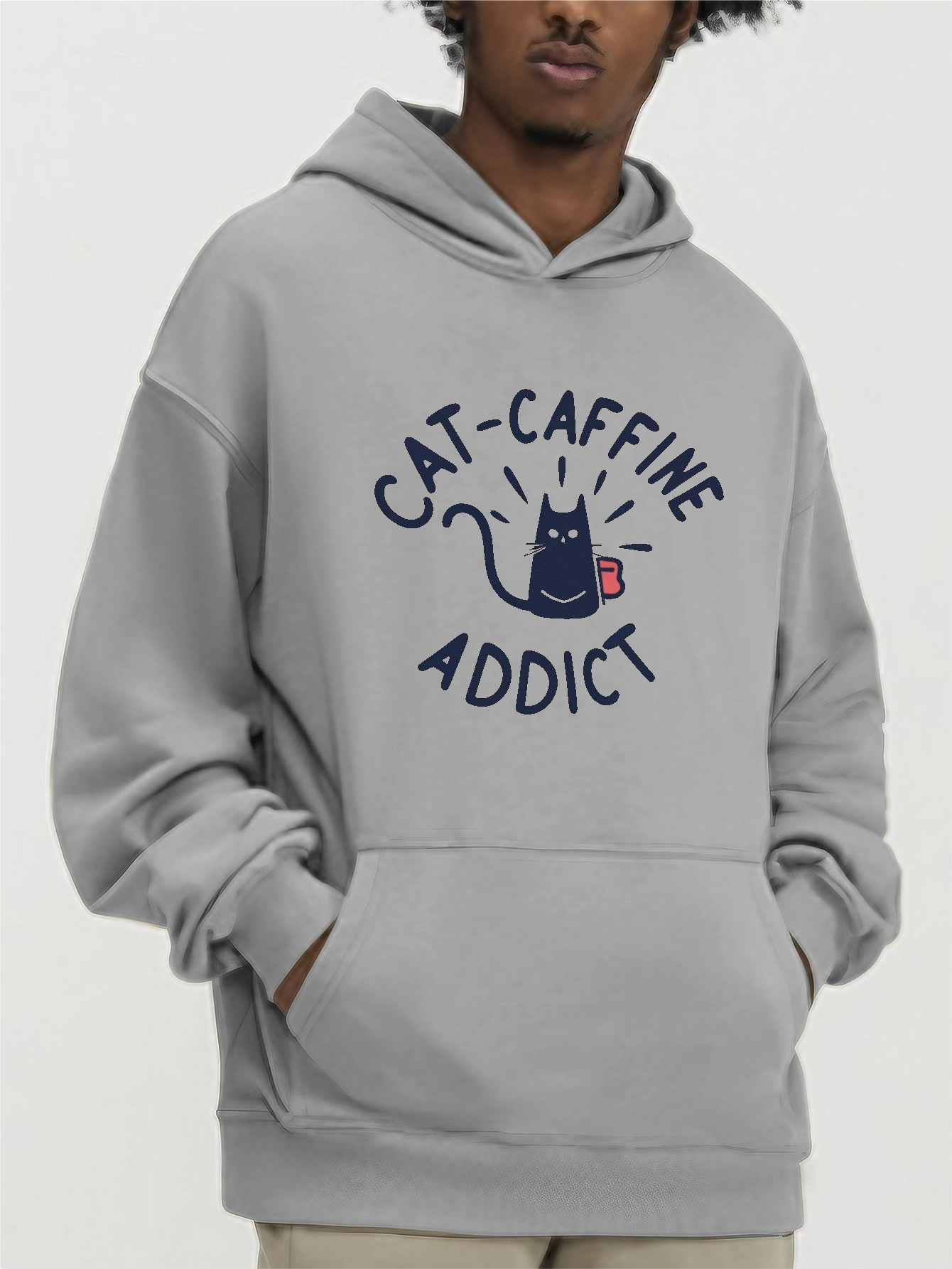 Calcio gatto Felpa con Cappuccio