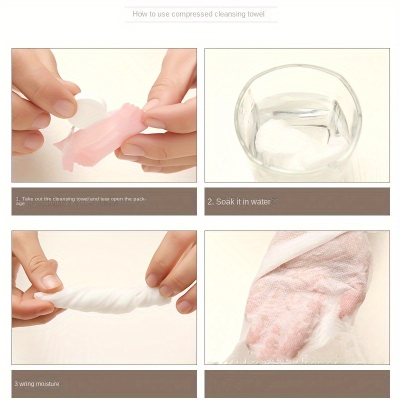 50pcs Portable Compressed Towels for Outdoor Camping & Travel