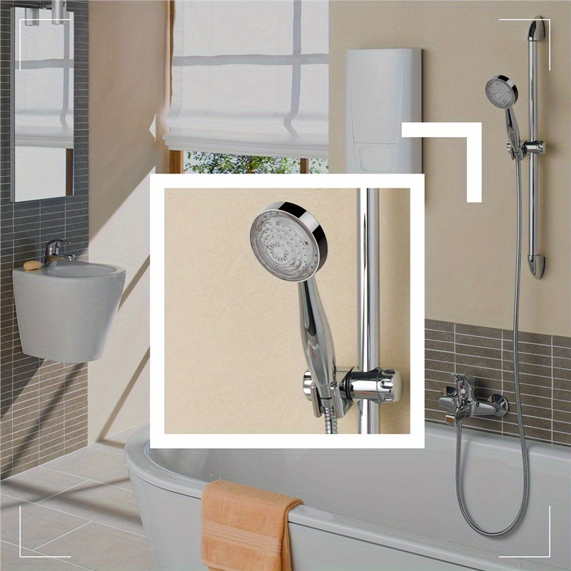 1pc   de douche pluie led avec   changeantes de couleur automatiques, capteur de température &   économique en eau -   polie, installation facile au mur, options multicolores vibrantes pour une expérience de douche  , accessoires de douche détails 1