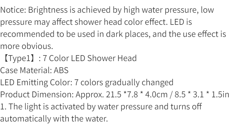 1pc   de douche pluie led avec   changeantes de couleur automatiques, capteur de température &   économique en eau -   polie, installation facile au mur, options multicolores vibrantes pour une expérience de douche  , accessoires de douche détails 3