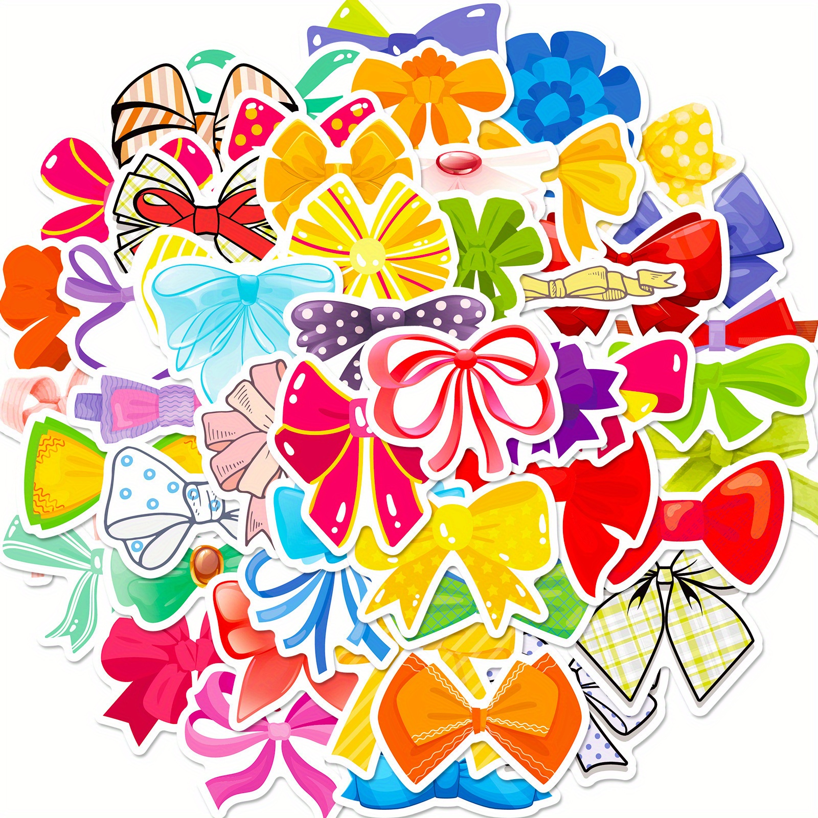 Colorful Bow Stickers Decoration For Laptop Guitar Case - Temu