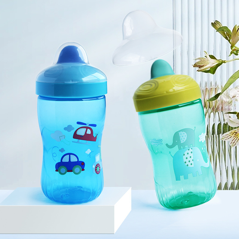 Kids' Cups with Lids and Straws, Whale Spray Drinking Cup Water Spray Cup,  Unbreakable, Durable, Safety-Kids' Water Bottle 