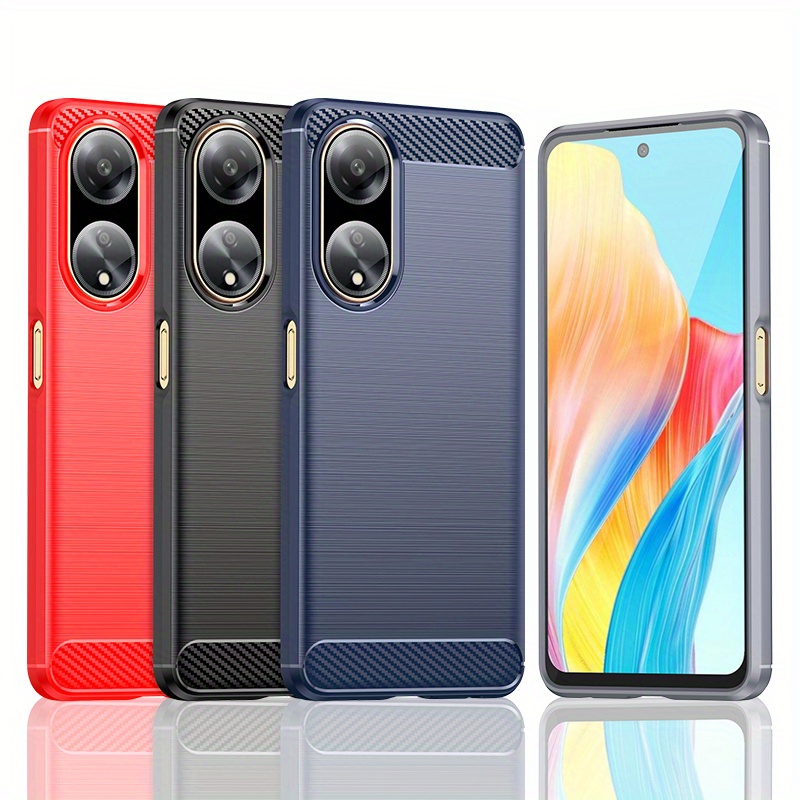 Cheap Plain PU Leather Case For OPPO A58 A78 4G A98 5G Matte Back Cover  Silicone Protection Shockproof Soft Edge Phone Case For OPPO A17 A97 Reno  8T