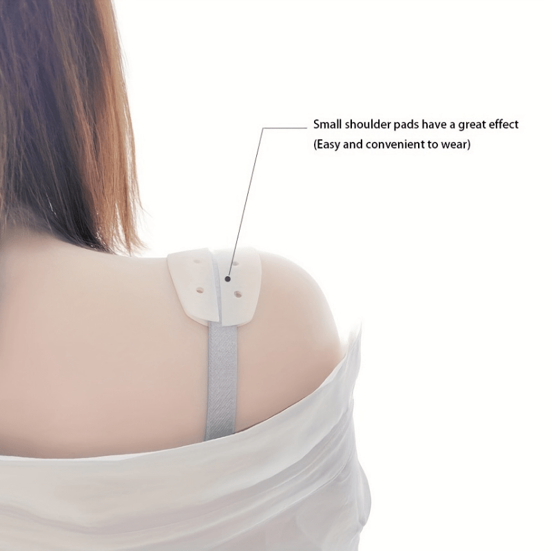 Invisible Silicone Shoulder Pads Soft Non slip Bra Strap - Temu Canada