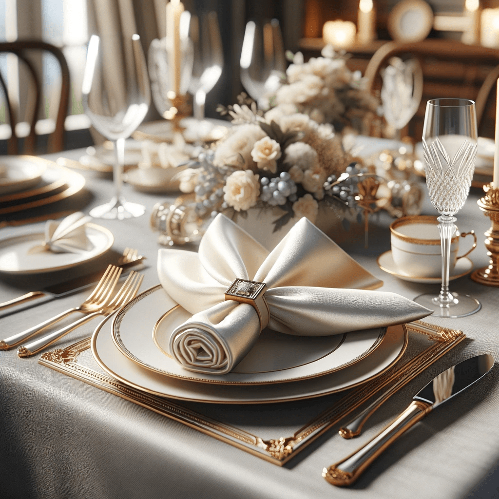 Satin Dinner Napkins, Square Table Napkins, Stain & Wrinkle Resistant Soft  Napkins, Suitable For Romantic Wedding, Dinner Party And Banquet Decor