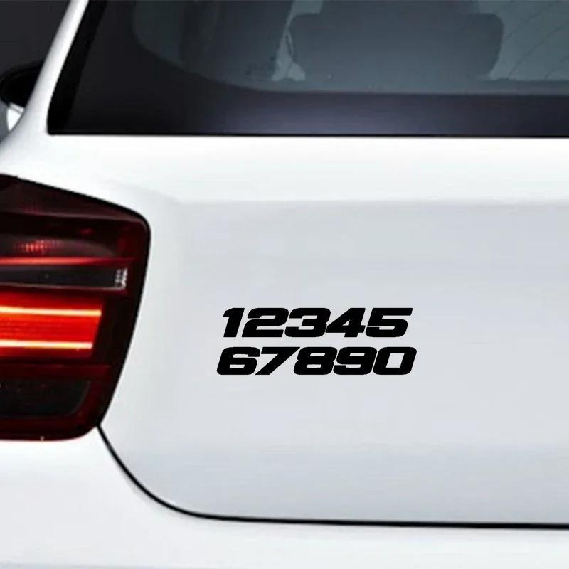 Number 1234567890 Car Stickers Reflective Auto Window Cover - Temu