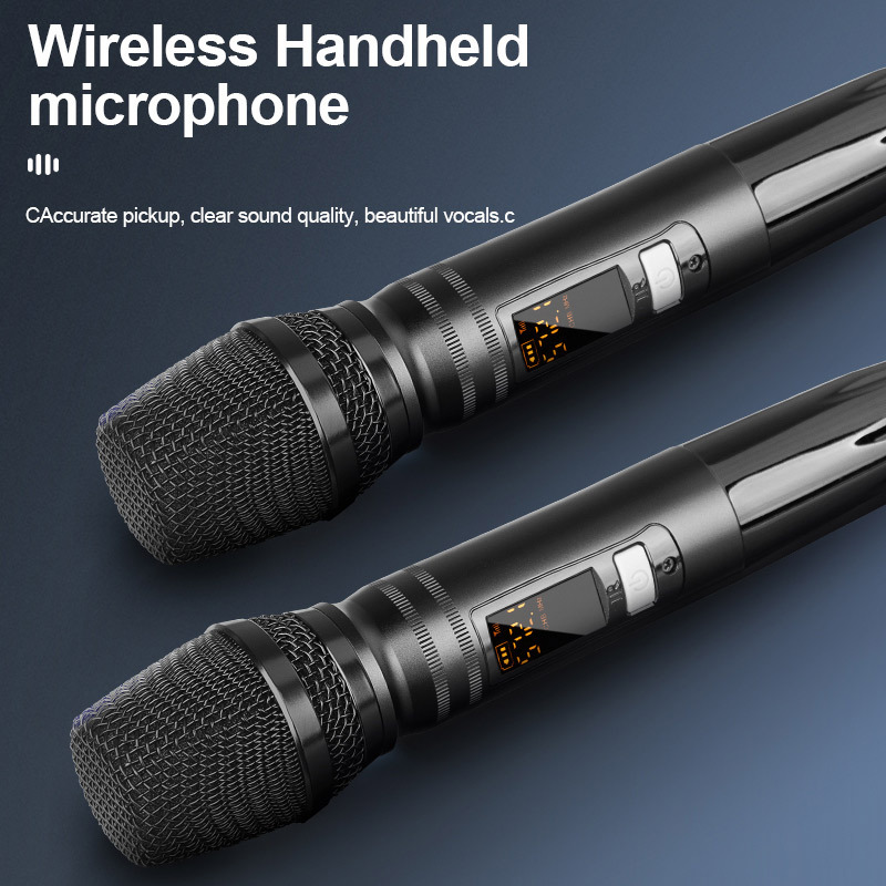  Wireless Microphone with Bluetooth, Professional UHF