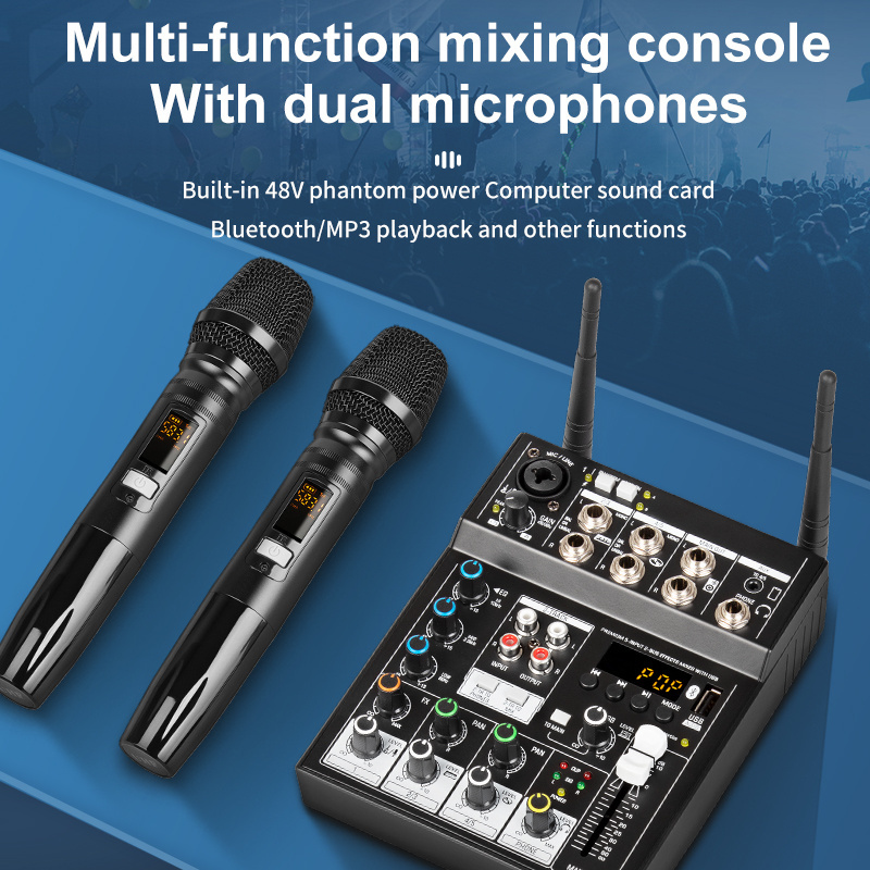 Microphone sans fil émetteur récepteur XLR micro système sans fil pour  table