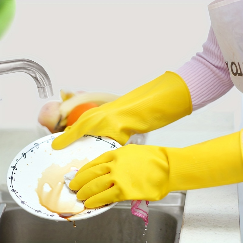 Narimano® Gants de nettoyage imperméables – Pour travaux ménagers, cuisine,  nettoyage