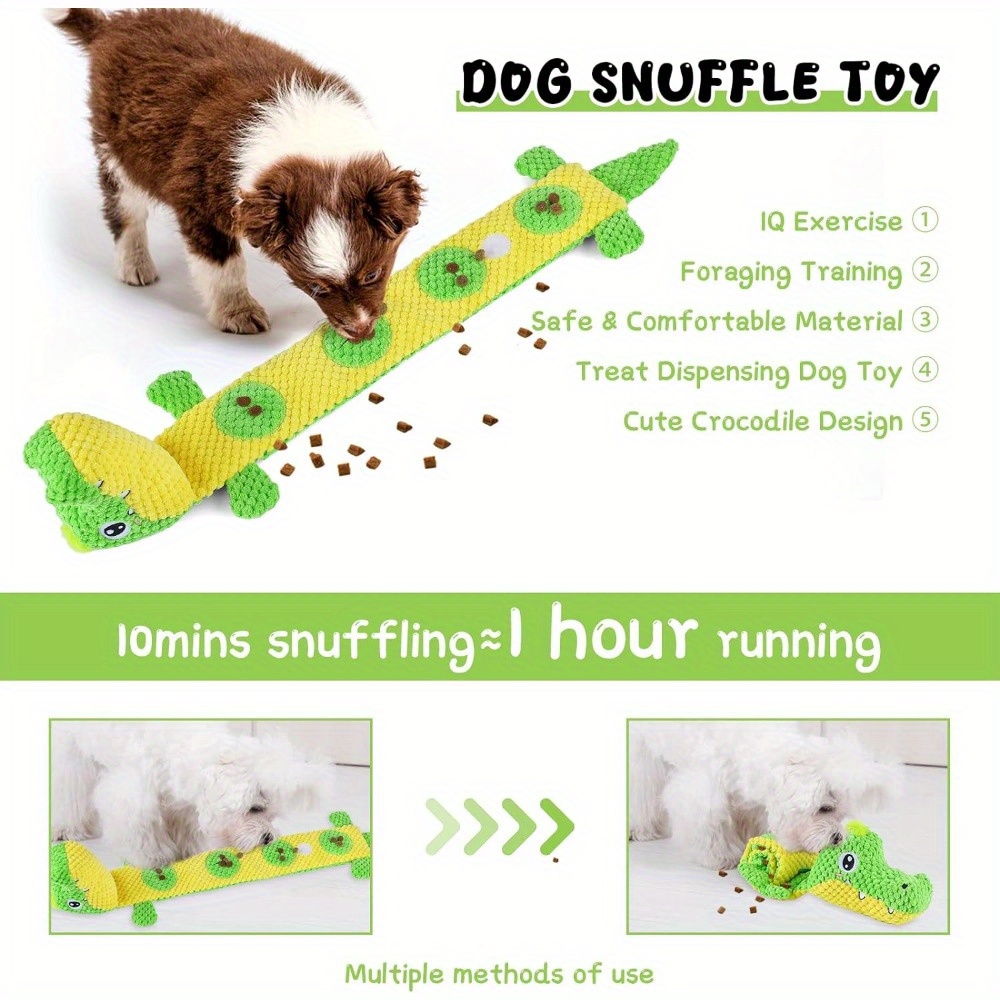 Interactive Dog Toy Treat Dispensing Squeaky Crinkle Snuffle - Temu