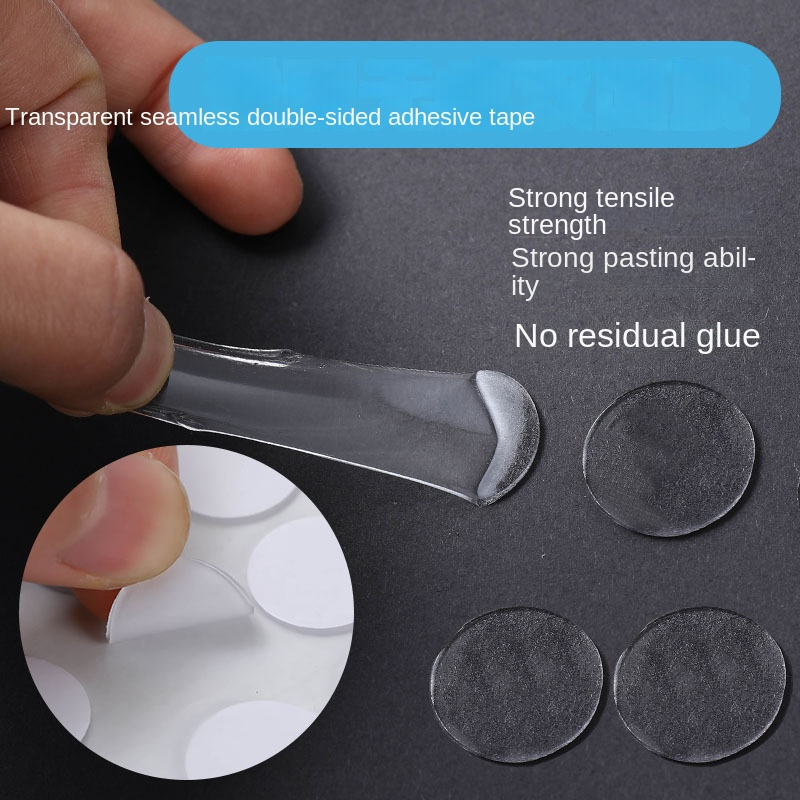 Clear Removable Nano Acrylic Circle Sticker Pad Traceless Sticky