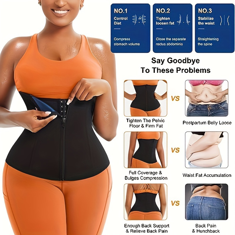 Waist Trainer for Women Sweat Weight Loss Shapewear Tummy Control  Breathable Body Shaper Workout Sport Trimmer : : Clothing, Shoes &  Accessories