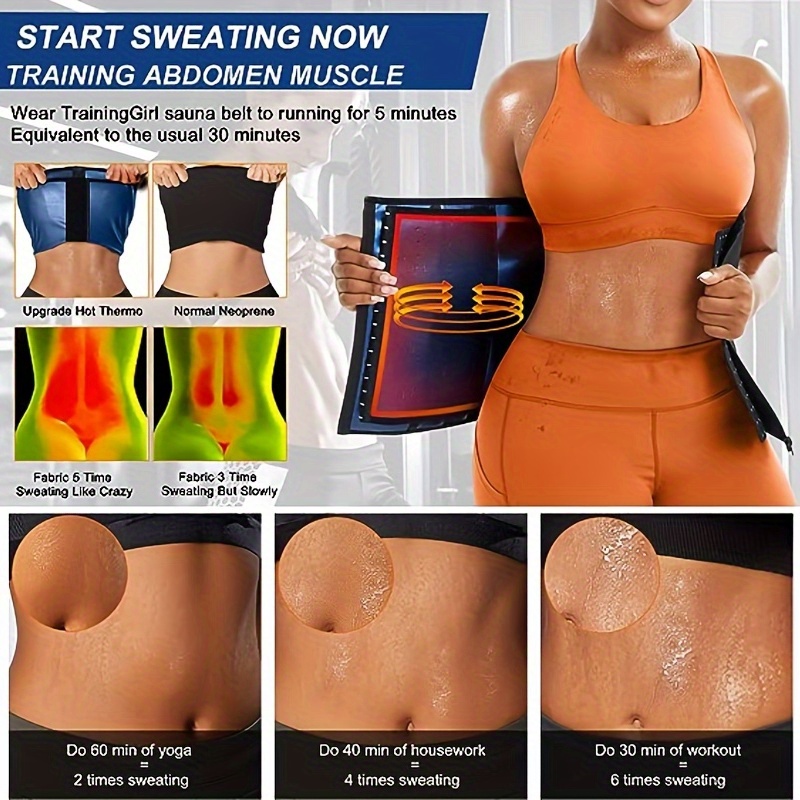 Waist Trainer for Weight Loss Shaper Belly Sweat Slimming Belt