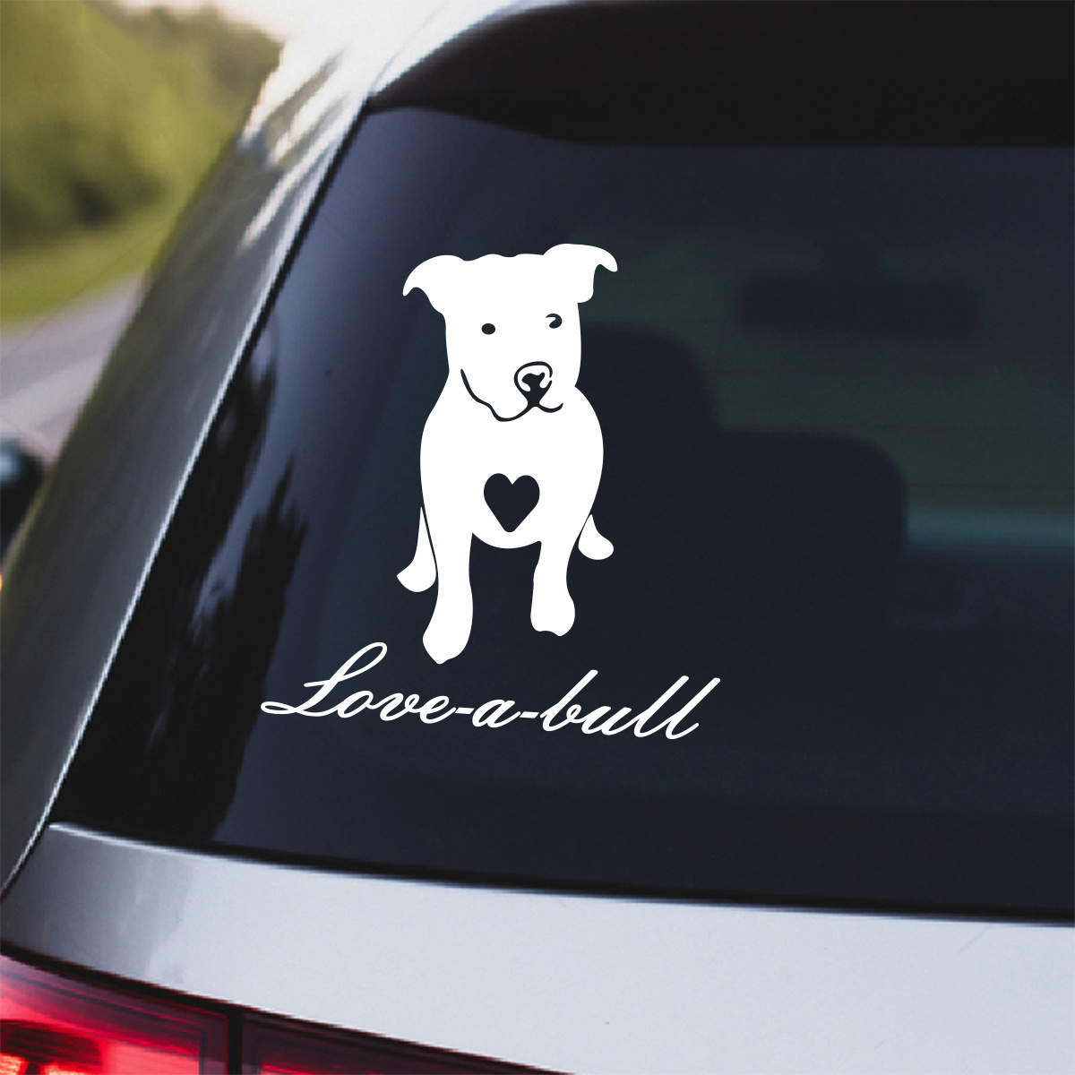 Divertido Adhesivo Vinilo Coche Pitbull Gris Mascota Perro - Temu