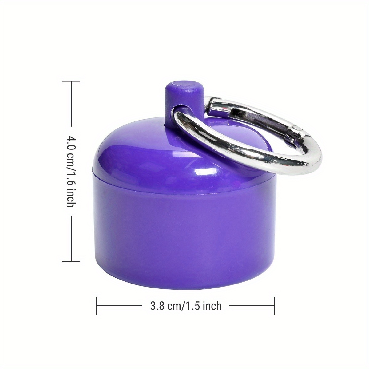 Travel Ring Holder Keychain Portable Jewelry Sports Protector Anti-lost Case