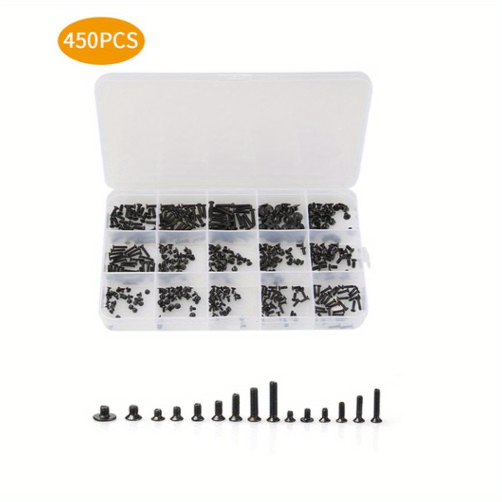 HOTMMGR Small Screws Assortment Kit 18 Kinds M1.2 / M1.4 / M2.0 Tiny Micro  Screws Set with Tweezers and Mini 3 in 1 Screwdriver Keychain for Glasses  Watches: : Industrial & Scientific