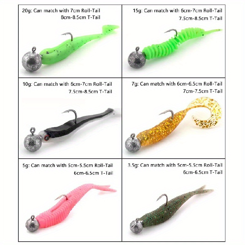 Jig Head Hooks Soft Worm Jig Hooks Fishing Accessories - Temu Canada