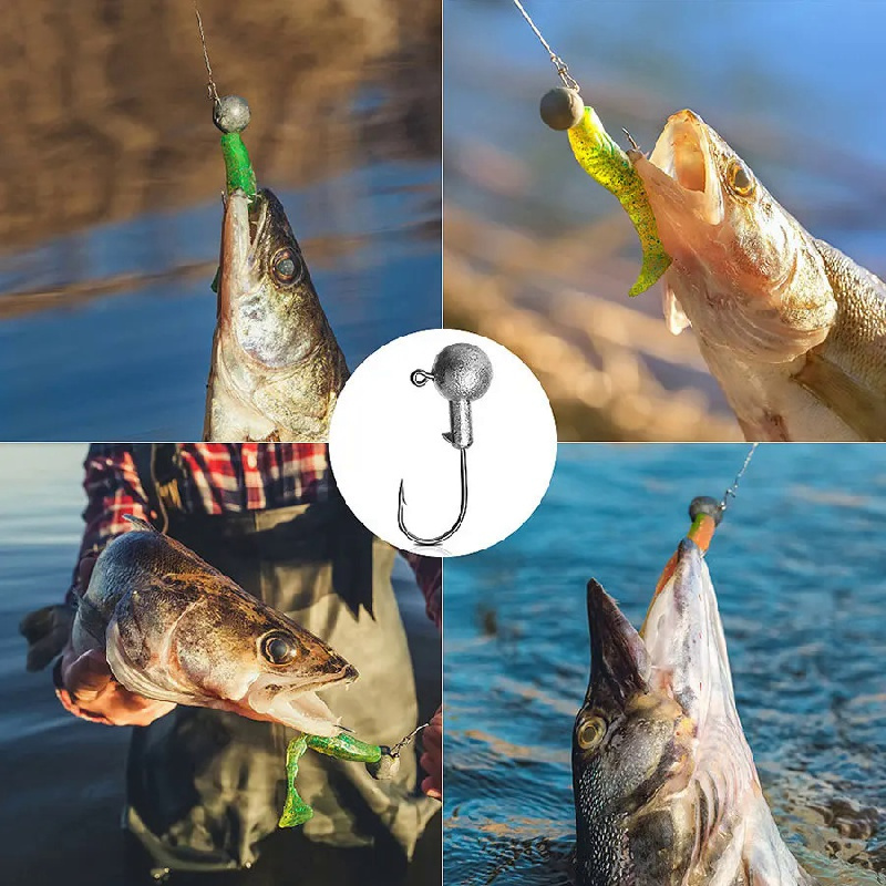 Jig Head Hooks Soft Worm Jig Hooks Fishing Accessories - Temu Canada