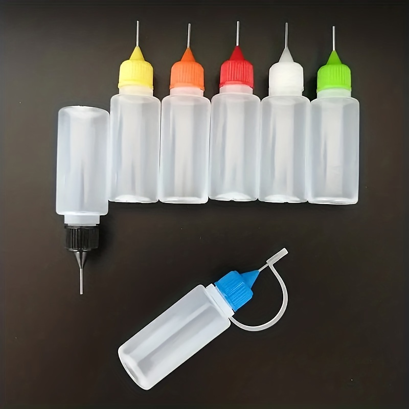 Precision Needle Tip Glue Applicator Bottle With Bent Blunt Needle Tip And  Tapered Needle For Oil, Adhesive, Liquid