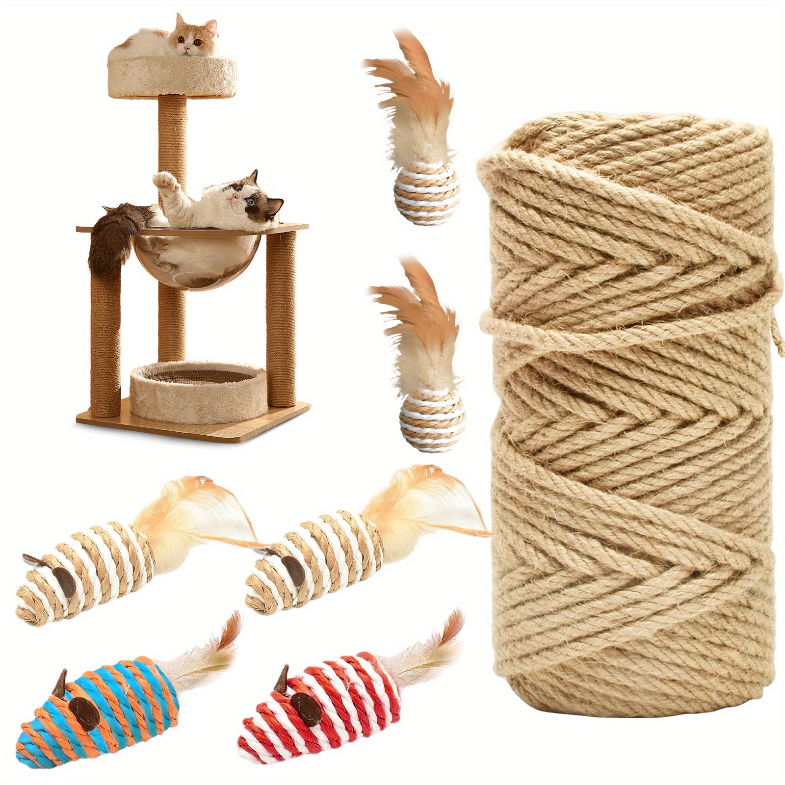 Sisal Rope Scratching Post - Temu Australia