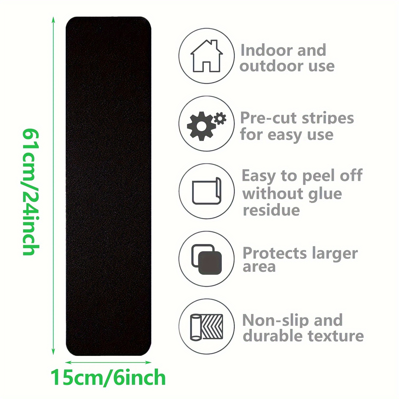Anti-Slip Grip Tape - 6 x 24 - Black