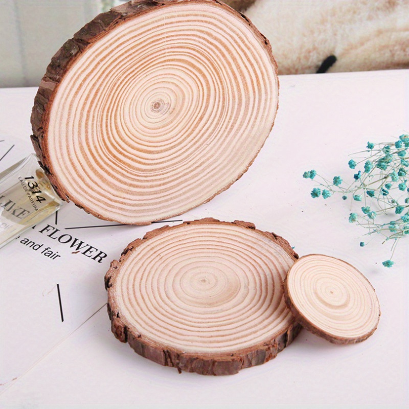 Round Wooden With Holes Wood Discs For Crafts Small - Temu