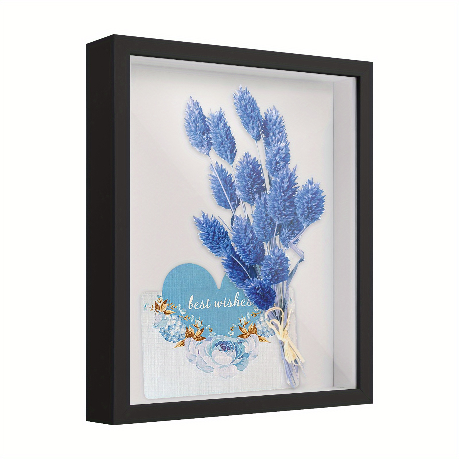 8x8 Shadow Box Frame Display Case With Letter Stickers 3d - Temu