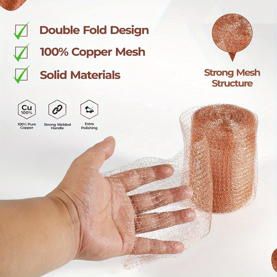 1pc Copper Mesh Rodent Mesh Sturdy Pure Copper Wire Mesh Copper