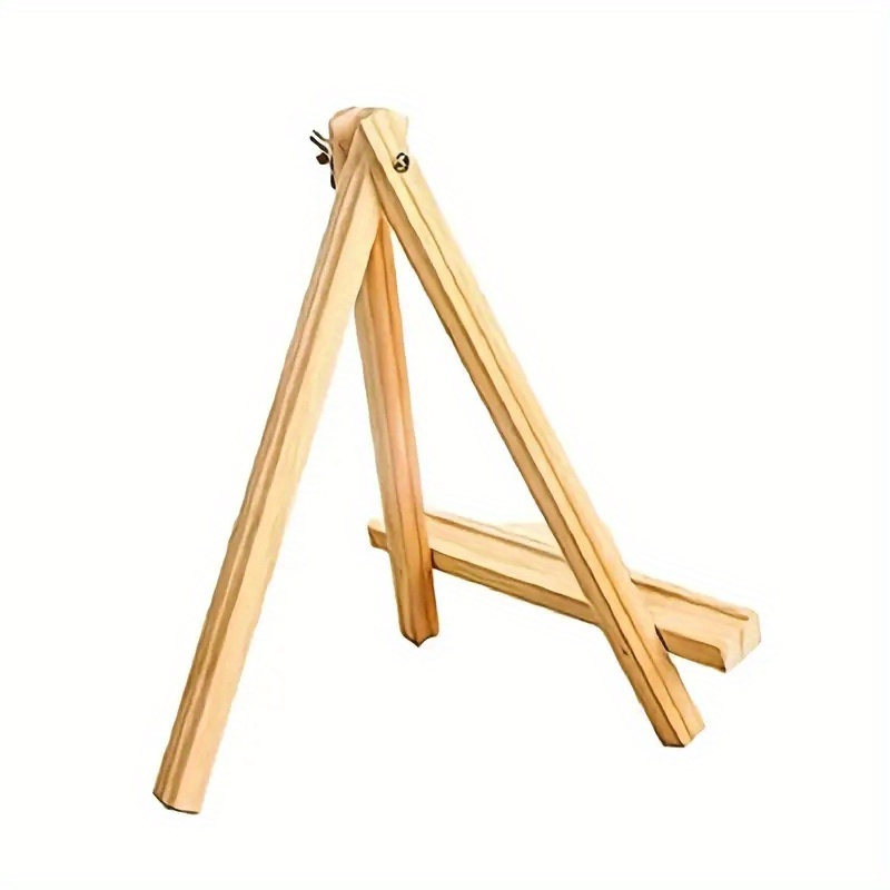 1 Pack Painting Easel Display Stand Tabletop Photo Stand Natural Wood Photo  A-Frame Painting Easel for Students Artist Painting (9 x 15cm)