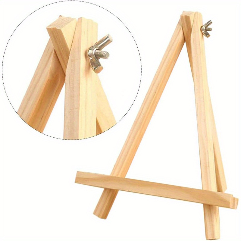 Tripod Table top display Easel wedding picture stand Window Wooden Easel  30CM