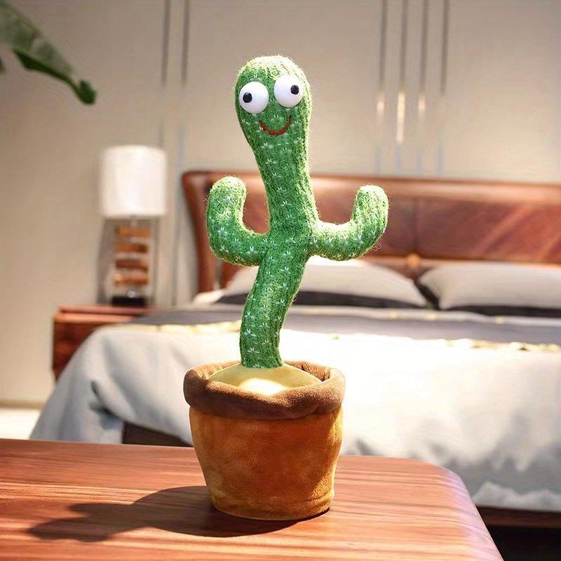 Jouet Cactus Peluche Dansant et Répétant - KAWAII - Cactus Qui