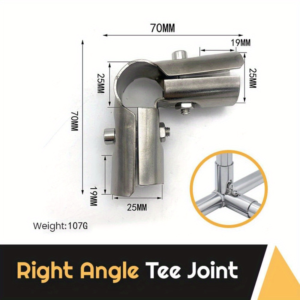 Round Pipe Joint Stainless Steel Tube Connector Clothes - Temu