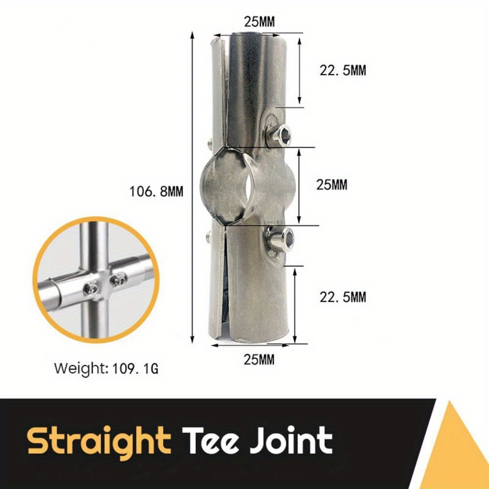 Round Pipe Joint Stainless Steel Tube Connector Clothes - Temu