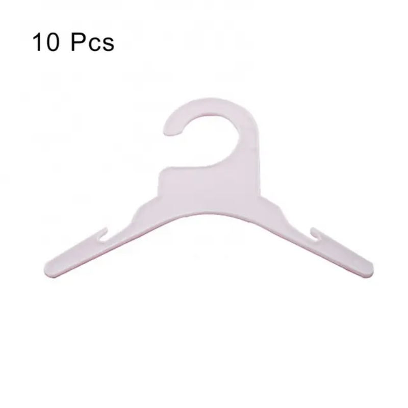 TEMU 10pcs Pet Clothes Plastic Hanger, Plastic Small Clothes Rack, Mini Clothes Storage Organizer For Bathroom, Bedroom, Closet, Wardrobe, Home, Dorm, Bedroom Accessories