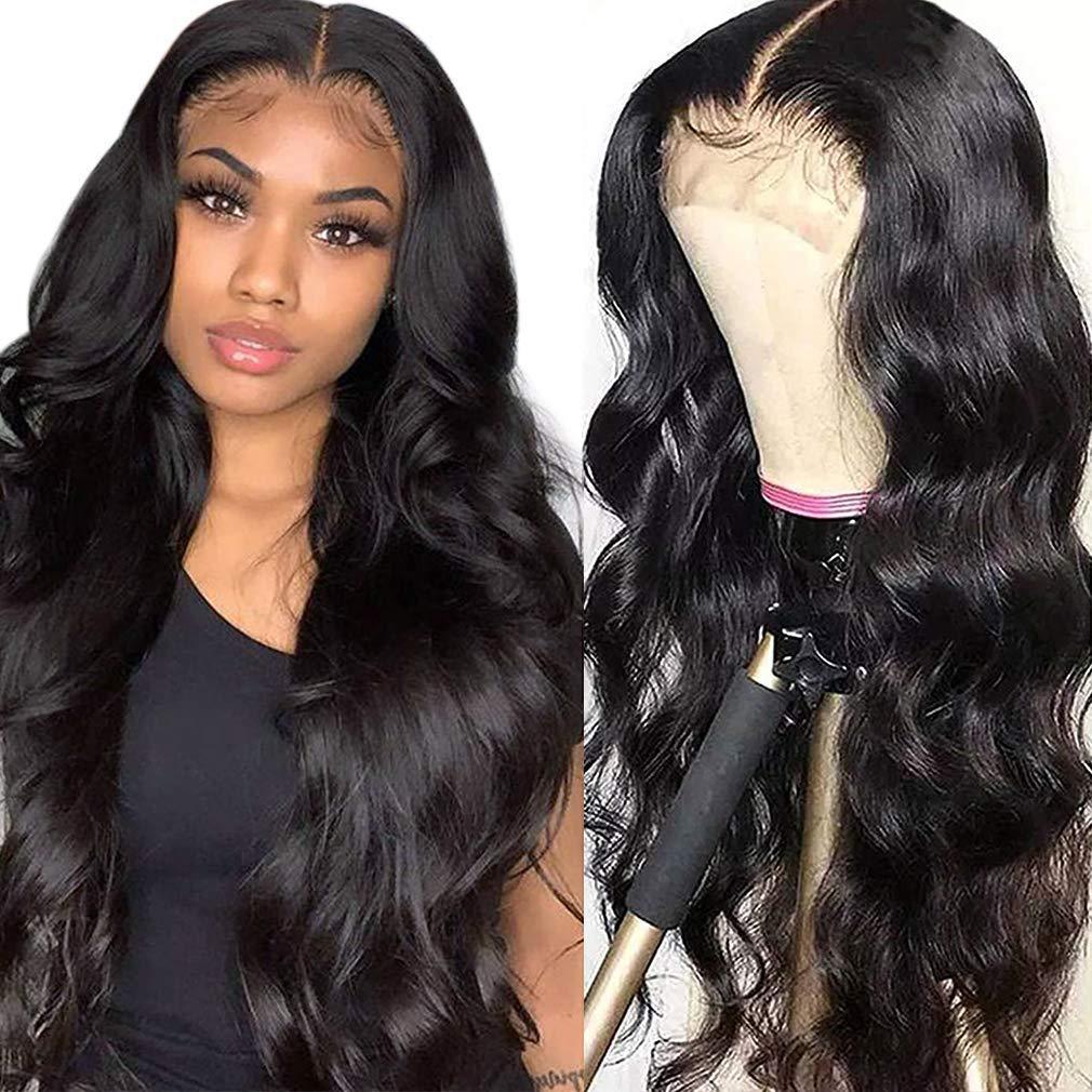 Body Wave 250 Density Full Lace Wig Human Hair Pre Plucked Temu