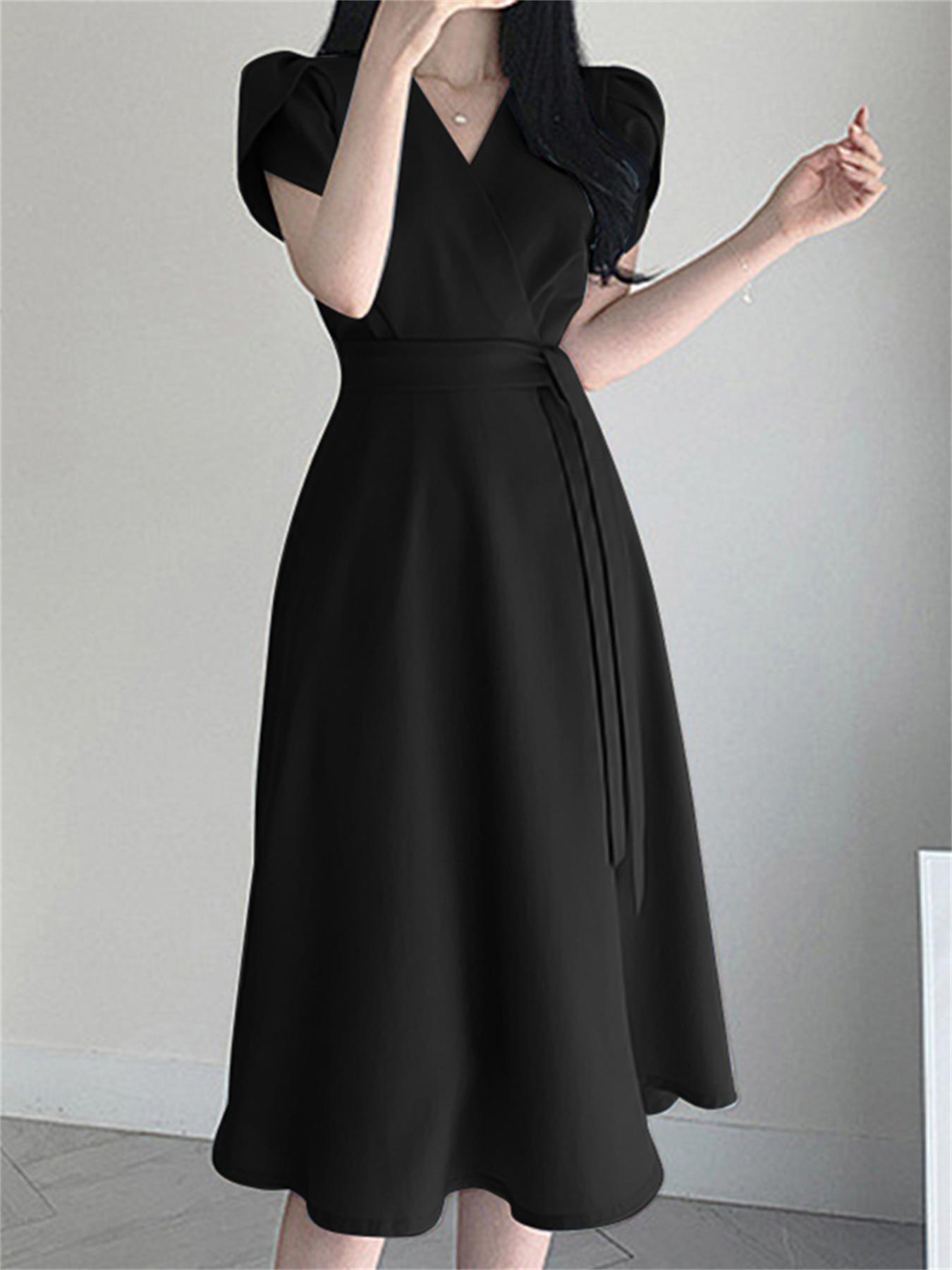 Classic Elegant Dress - Temu