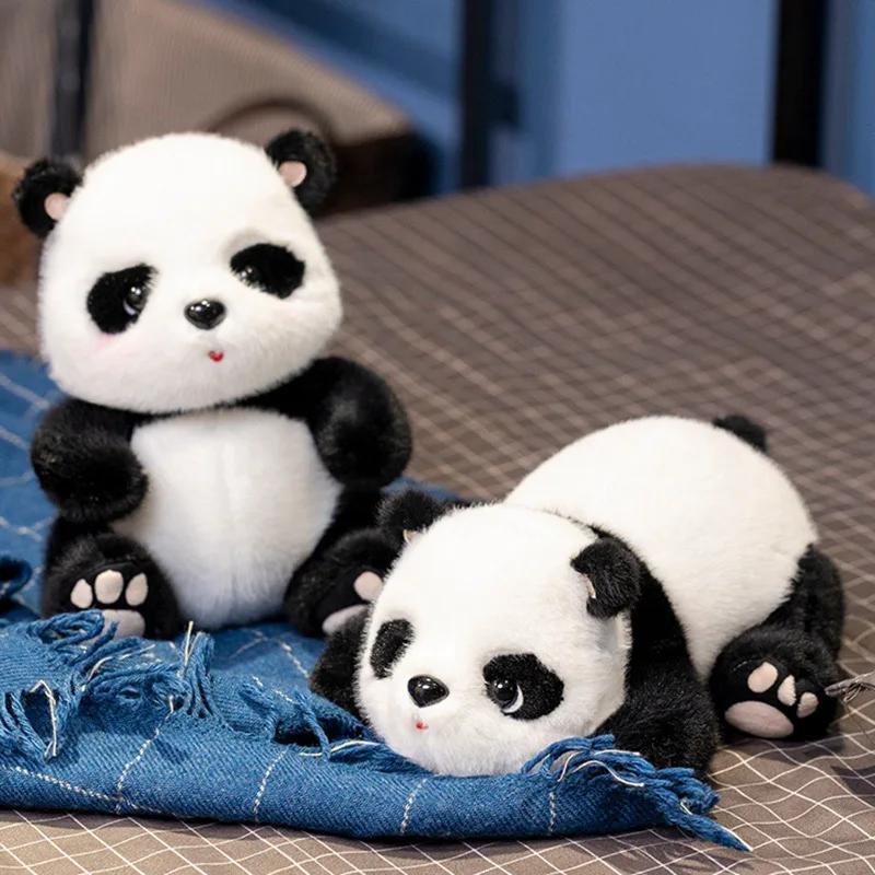 Imitation Panda Peluche Tenant Du Bambou Panda Poupée Décoration Mignonne  Panda Poupée Cadeau D'Anniversaire - Temu France