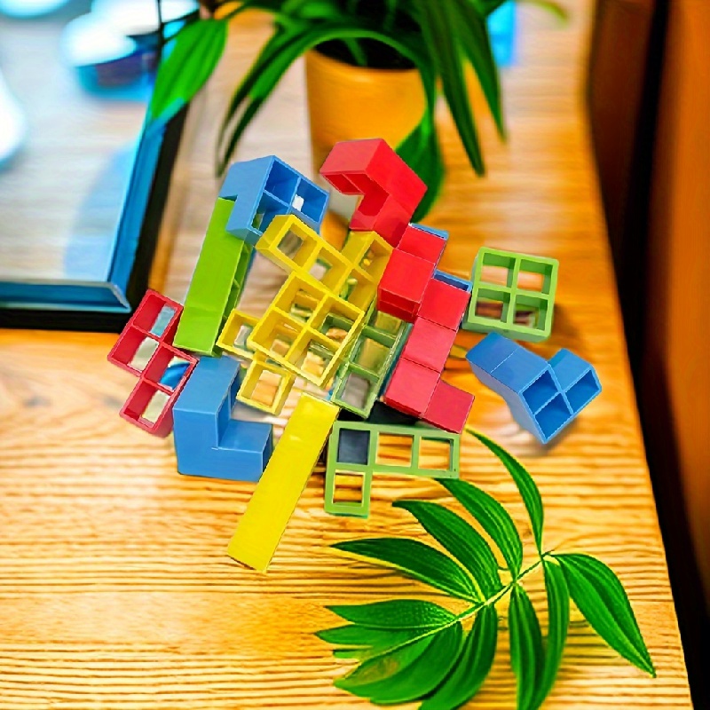 Balance Building Block Game Parent Child Interaction Exercise Hand Ability