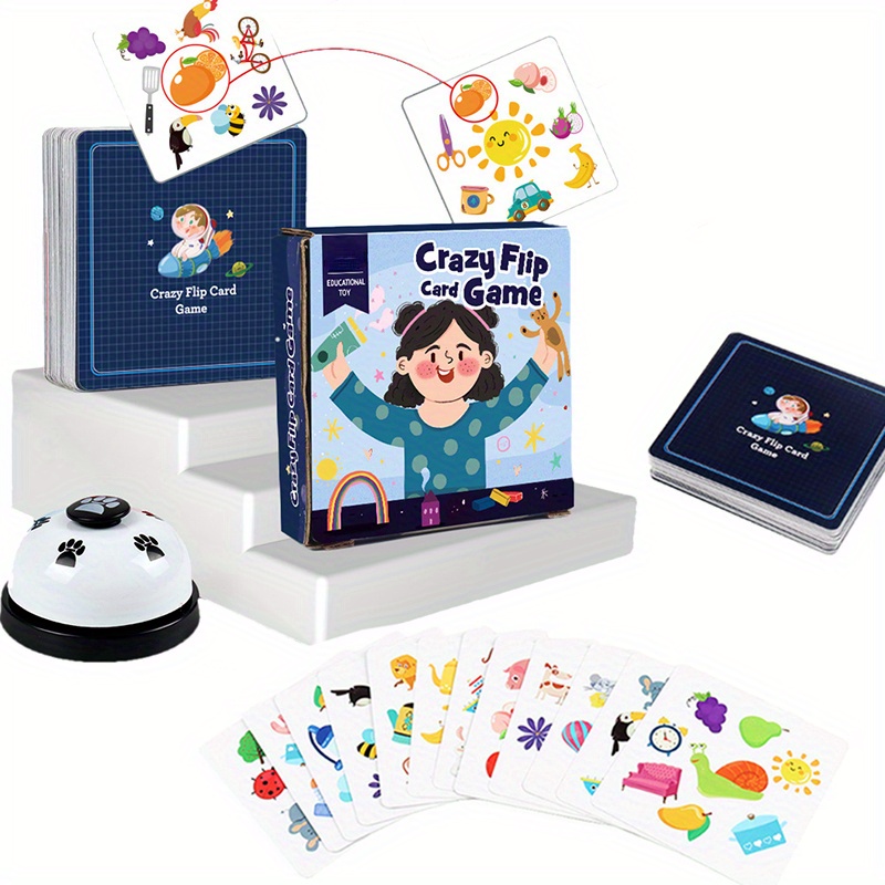 1set Wooden Two-player Memory Match Flip Board Game For Fun And Brain  Training