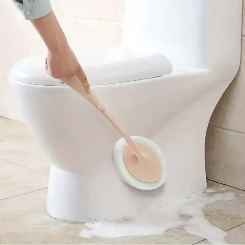 1 éponge de nettoyage de salle de bain à long manche avec - Temu
