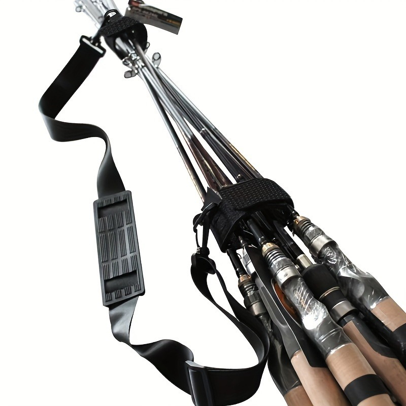 Adjustable Elastic Fishing Rods Holder Back Shoulder Fishing - Temu