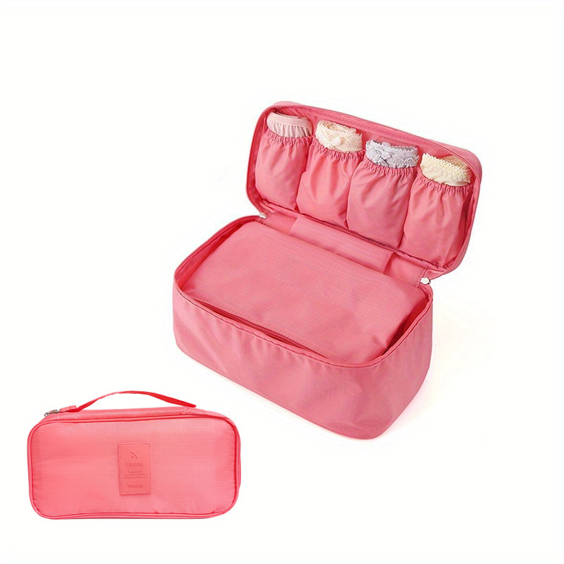 Bra Panty Storage Bag Organizer Portable Zipper Underwear - Temu