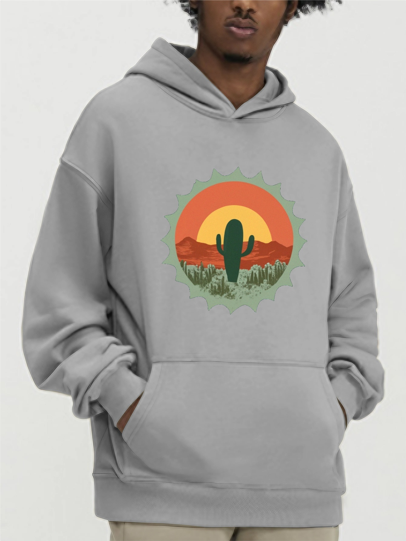 California Beach Print Hoodie Cool Hoodies Men Men's Casual - Temu