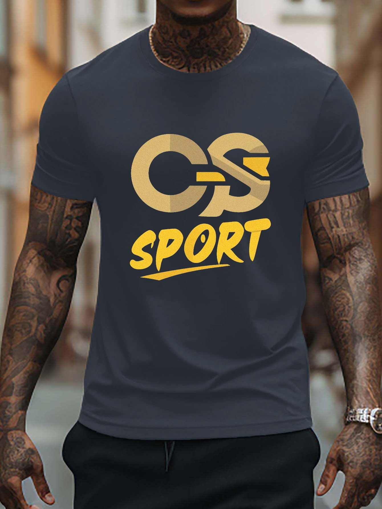 Camiseta Deportiva Manga Corta Informal. Holgada Hombre Ropa - Temu