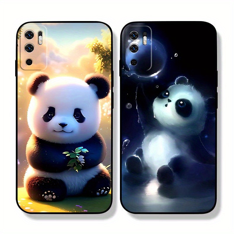 Funda Silicona Transparente Xiaomi Redmi 12 Diseño Panda Dibujos