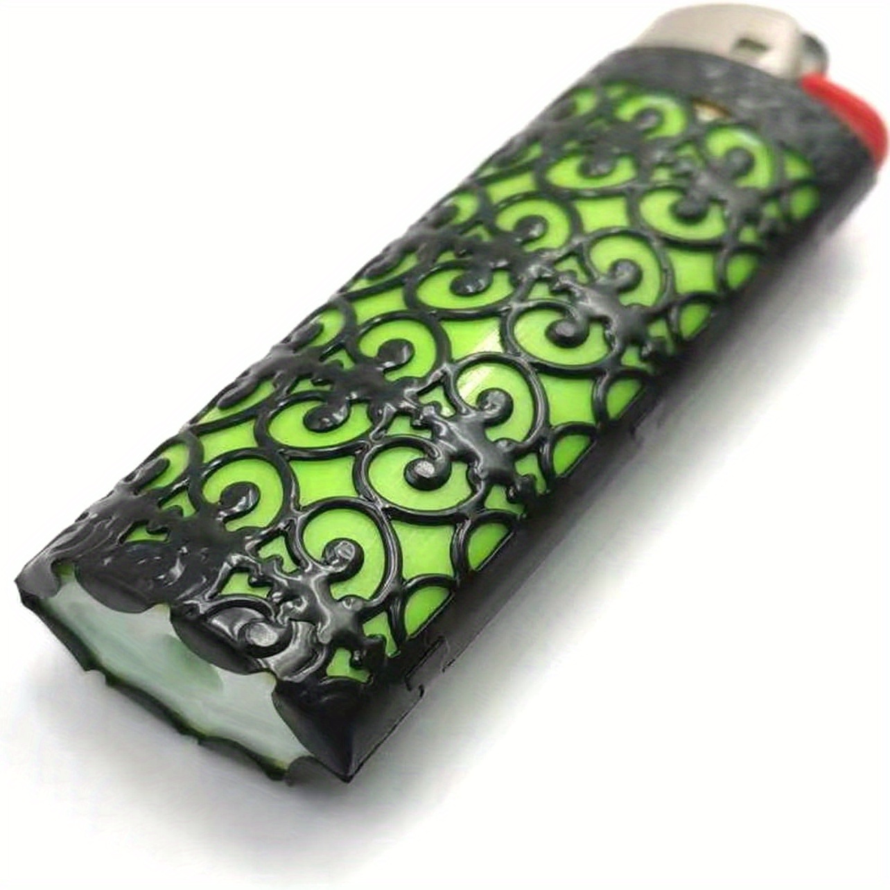 Metal Lighter Case Cover Holder Hollow Design Bic Lighter J6 - Temu