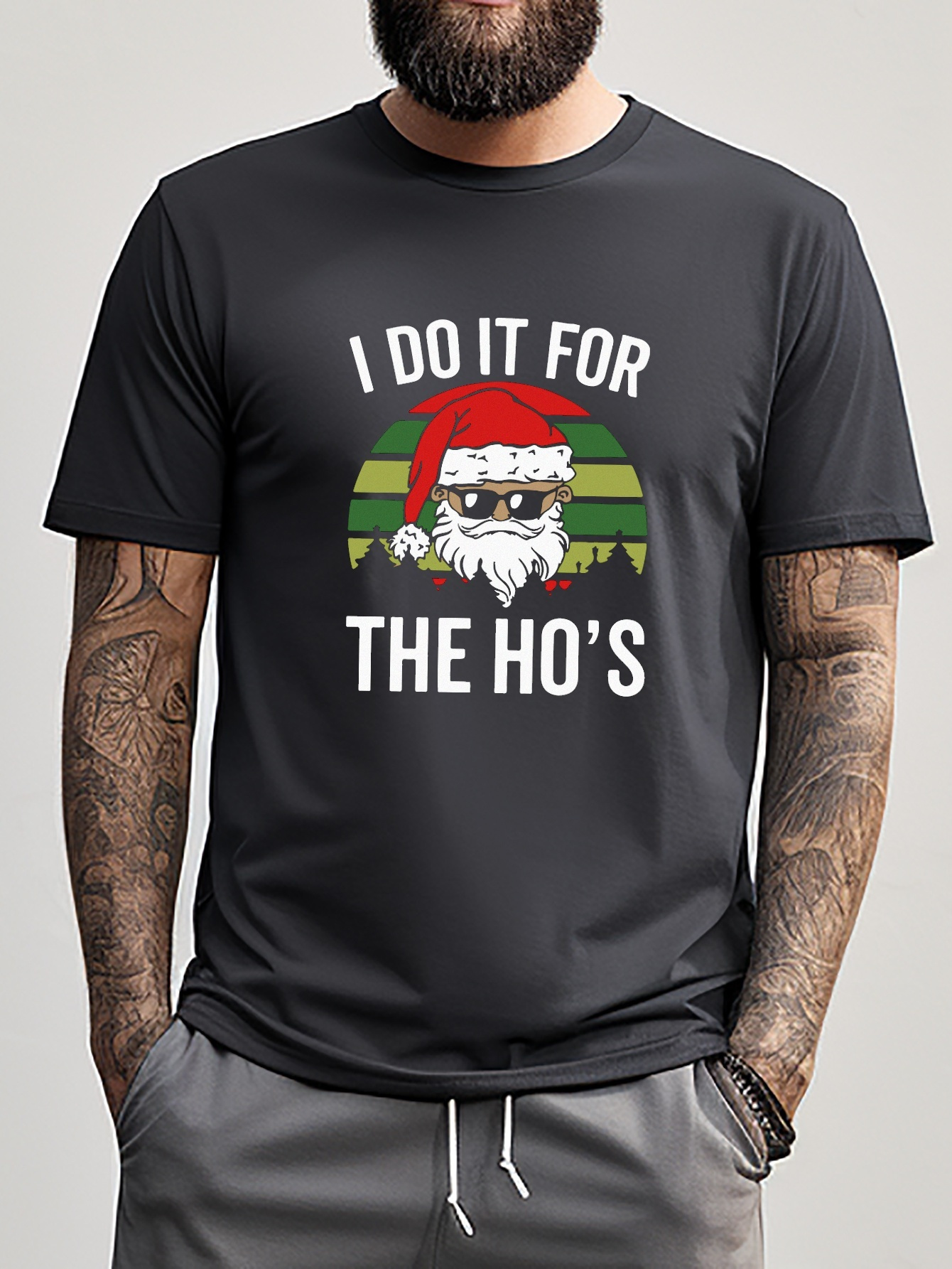 Camiseta Personalizada Estampado Papá Noel Navidad Estilo - Temu