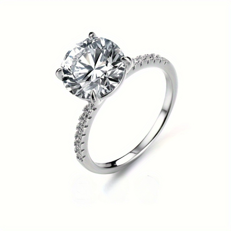 

1- Moissanite Promise Ring, Quality Jewelry For Engagement Wedding Dupes For Women